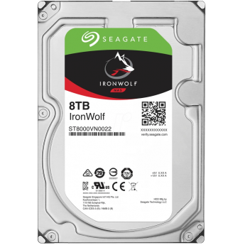 Жесткий диск SEAGATE SATA-III 8TB ST8000VN002 NAS Ironwolf 512E (5400rpm) 256Mb 3.5" Жесткий диск SEAGATE SATA-III 8TB ST8000VN002 NAS Ironwolf 512E (5400rpm) 256Mb 3.5"